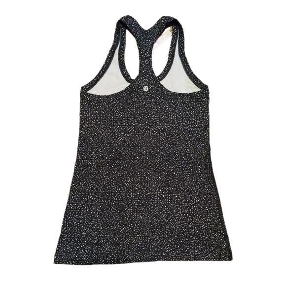 NWOT Lululemon Cool Racerback Tank || - Black and White - Size 6 - Picture 6 of 7